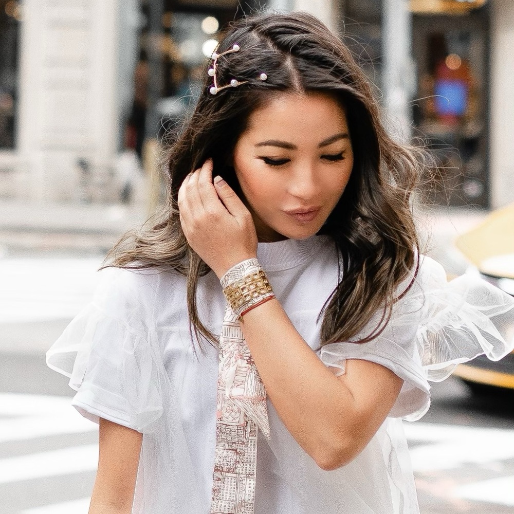 LELET NY Faux Pearl Embellished Zodiac Hair clip